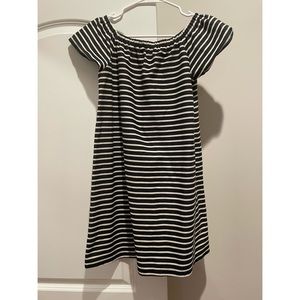 Madewell Melody Off the Shoulder Striped Dress